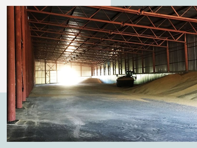 Строительство зернохранилищ в железнодорожном