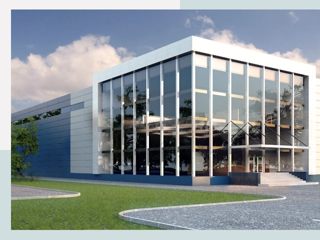 Торговые здания в железнодорожном