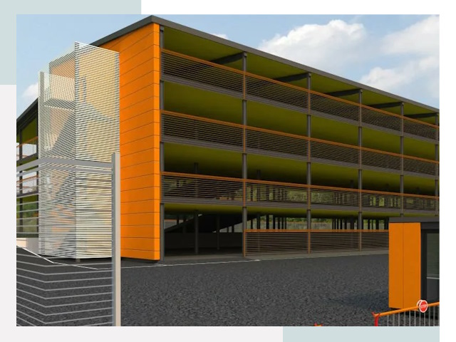 Многоуровневые паркинги в железнодорожном