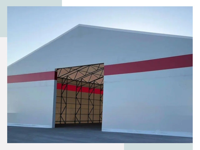 Быстровозводимые ангары в железнодорожном