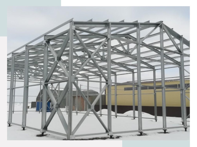 Каркасные ангары в железнодорожном