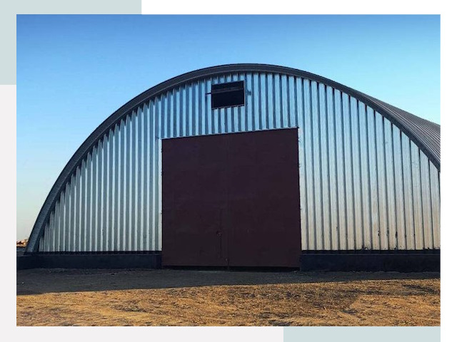 Арочные ангары в железнодорожном
