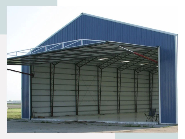 Прямо стенные ангары в железнодорожном