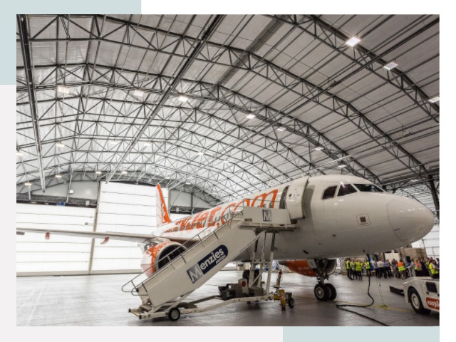 Авиационные ангары в железнодорожном