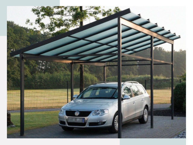 Навесы для автомобилей в железнодорожном
