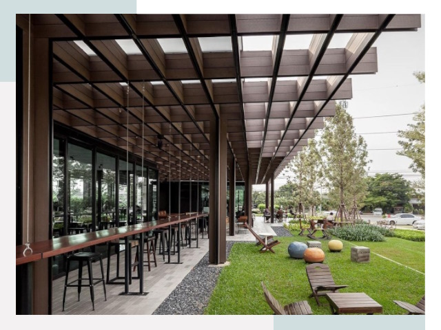 Летние веранды для кафе в железнодорожном