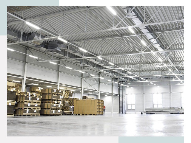 Освещение ангаров в железнодорожном